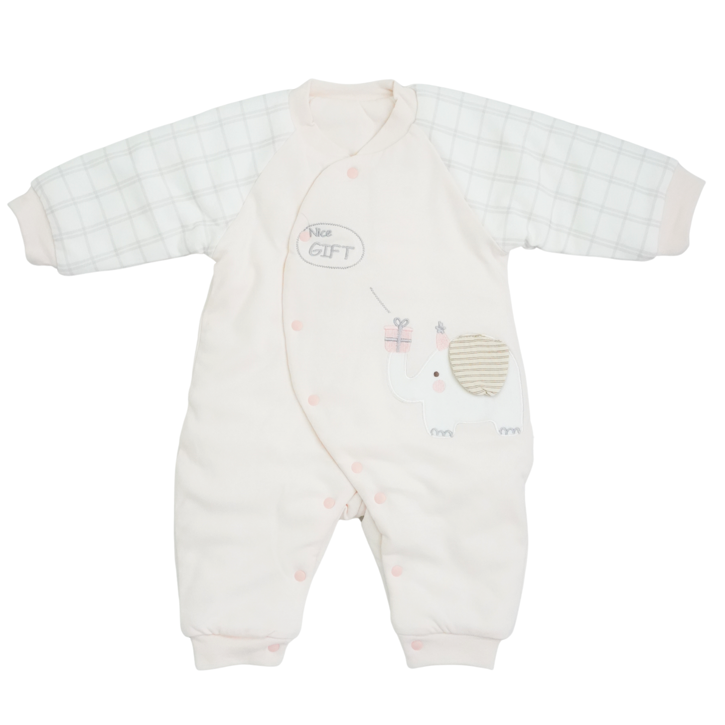GIRLS QUILTED ROMPER