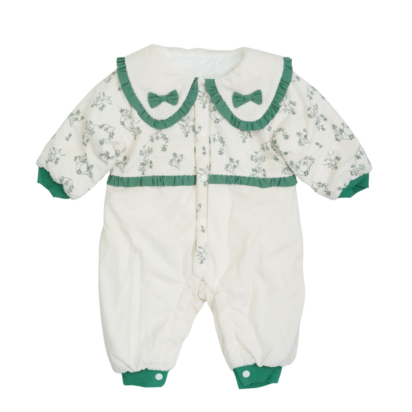 GIRLS QUILTED ROMPER