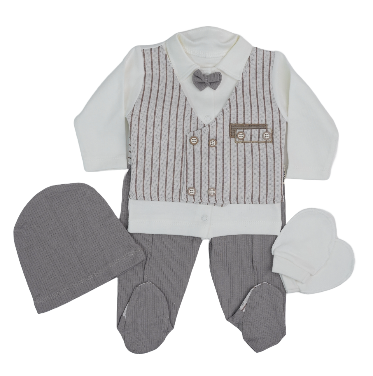 Newborn Gift Set Set PK-5 brown Stripe