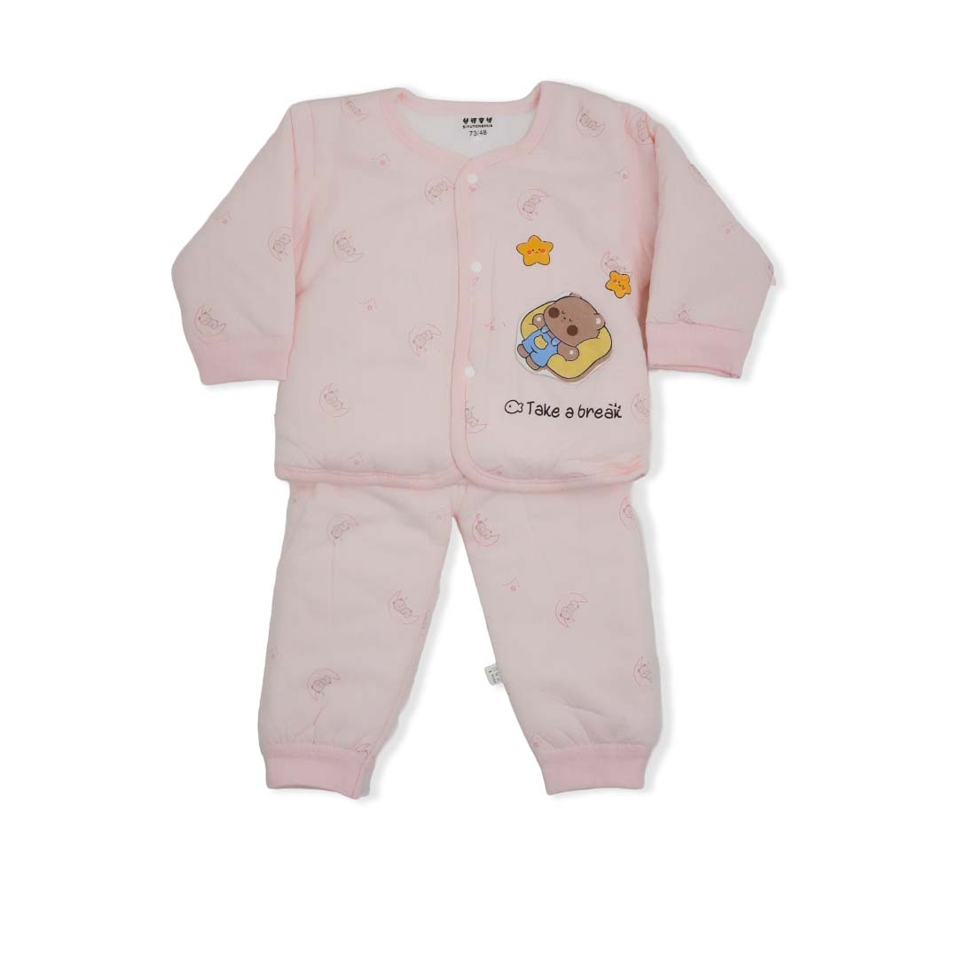 QUILTED PAJAMA SUIT