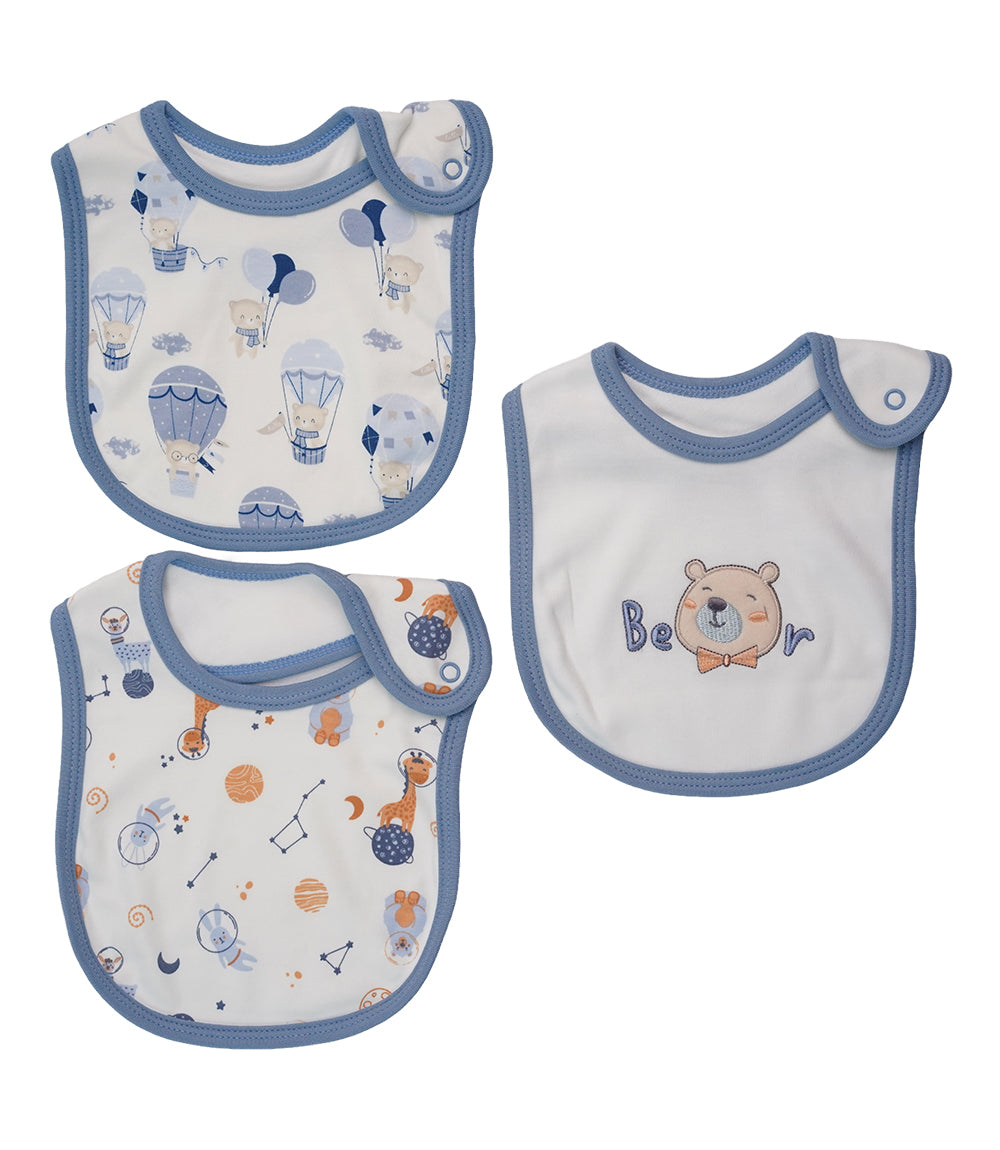 BIBS PACK OF 3 MULTI-COLOR