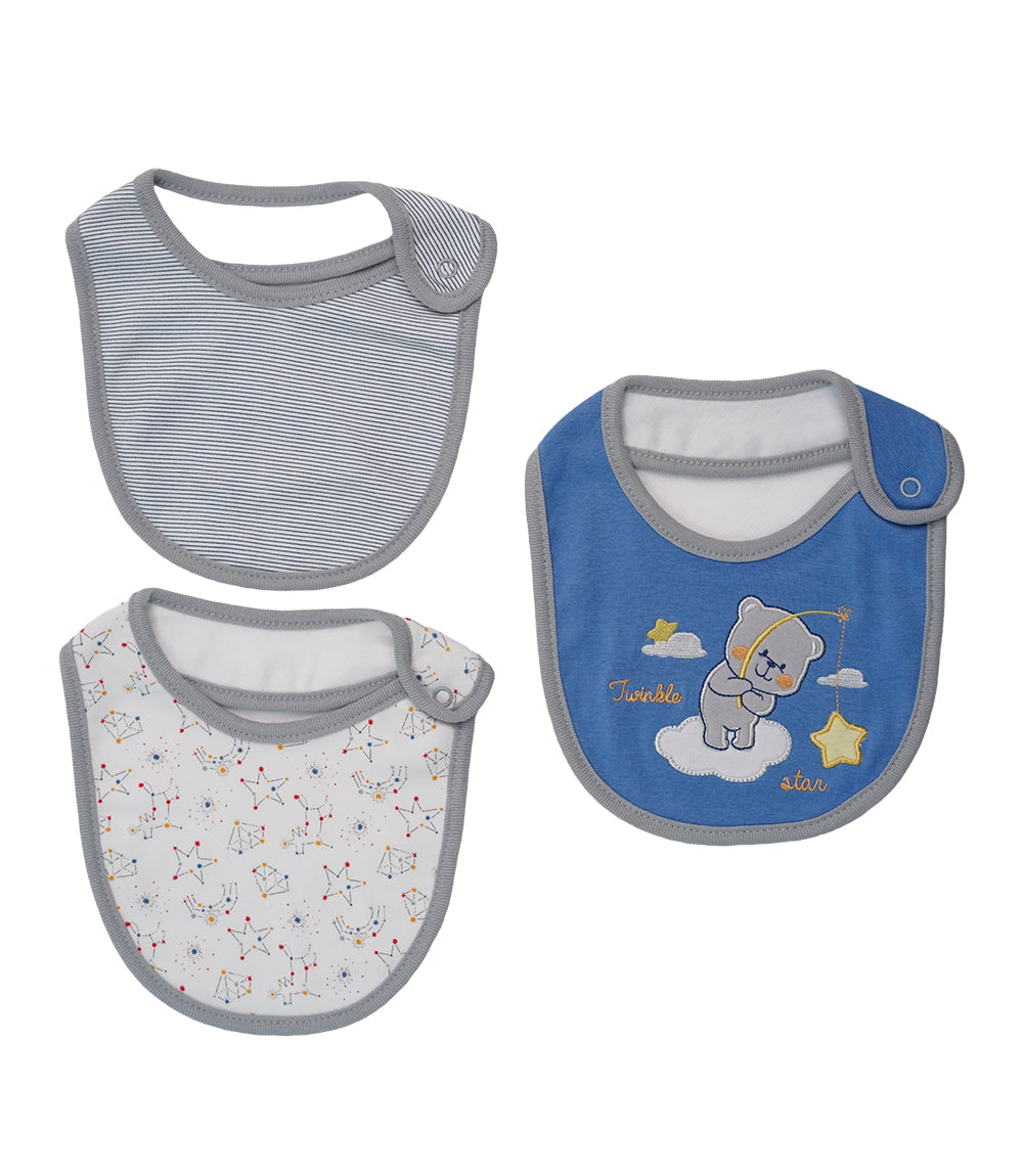 BIBS PACK OF 3 MULTI-COLOR