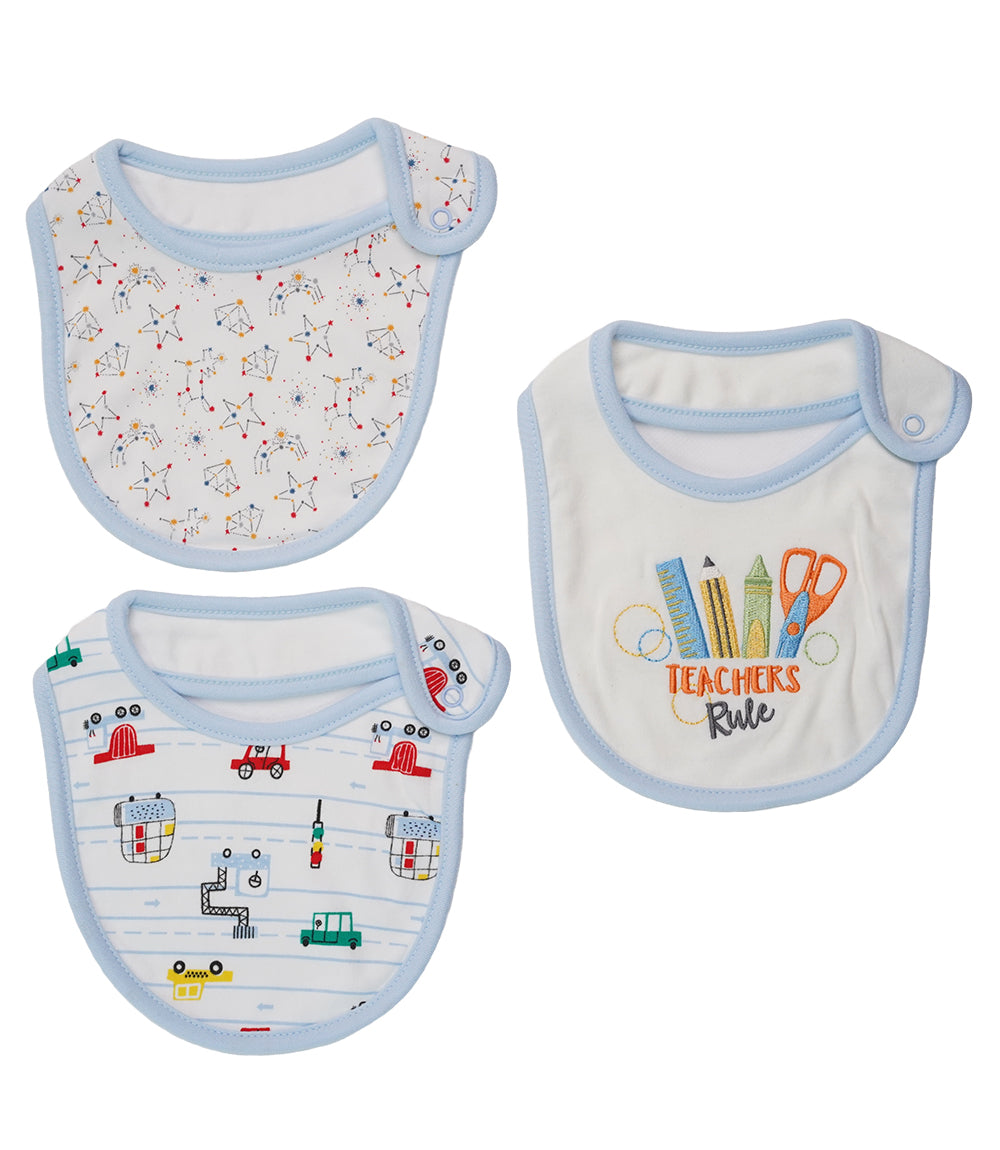 BIBS PACK OF 3 MULTI-COLOR