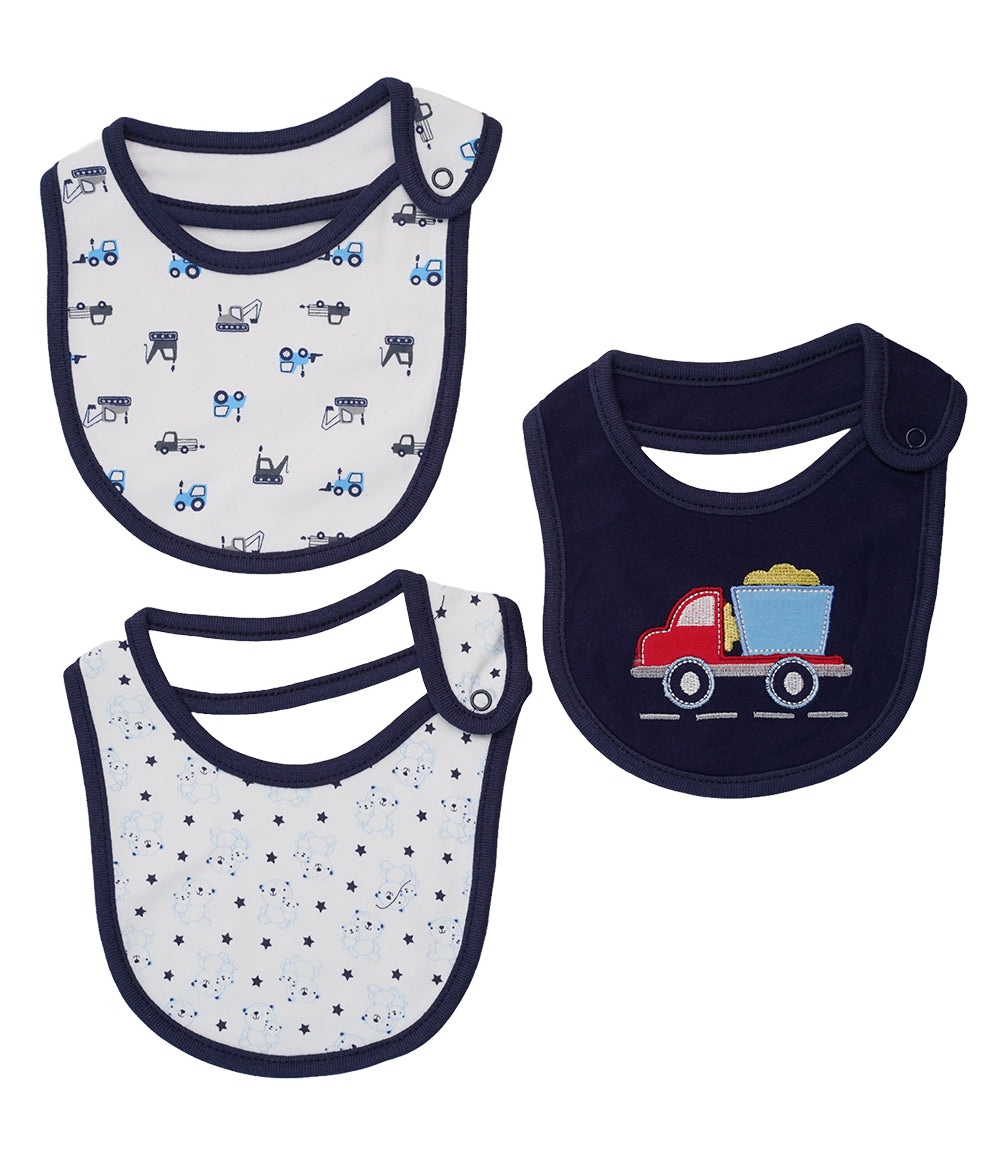 BIBS PACK OF 3 MULTI-COLOR
