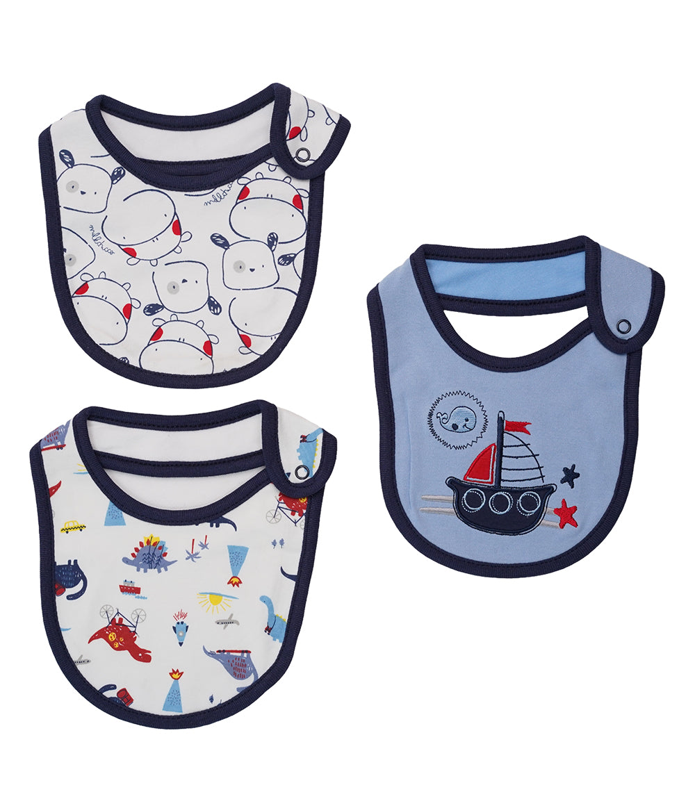 BIBS PACK OF 3 MULTI-COLOR