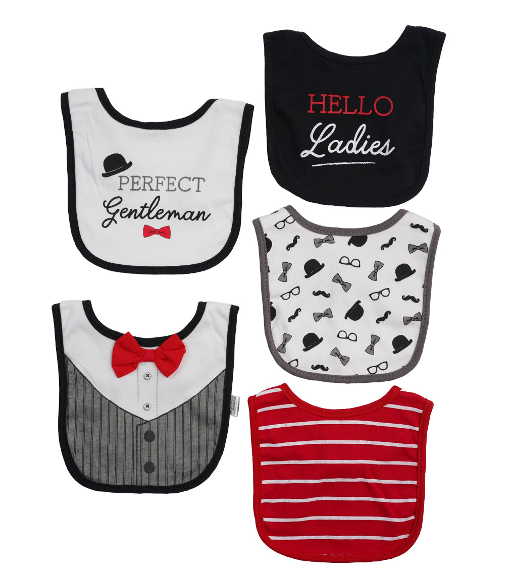 BIBS PACK OF 5 MULTI-COLOR