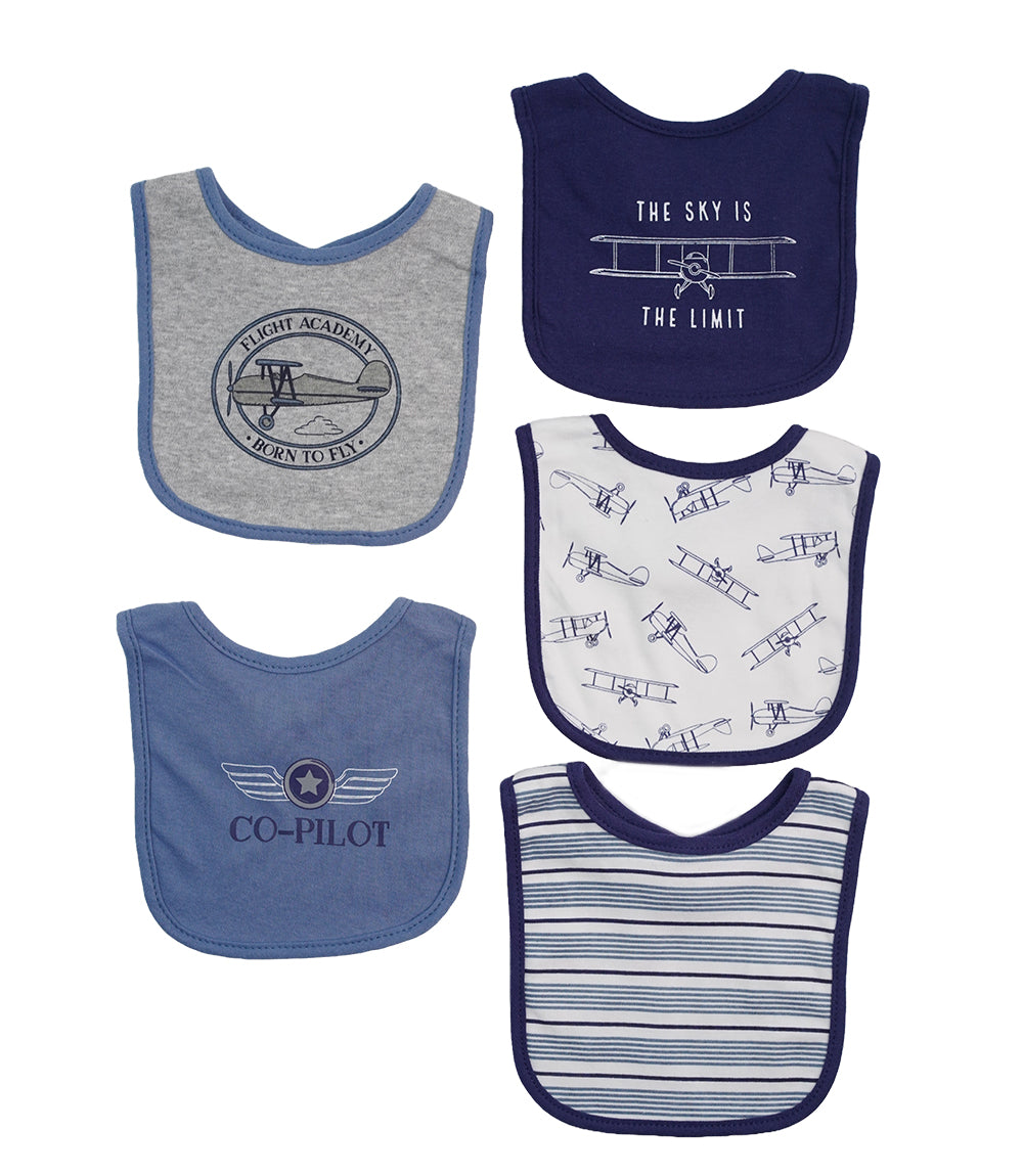 BIBS PACK OF 5 MULTI-COLOR