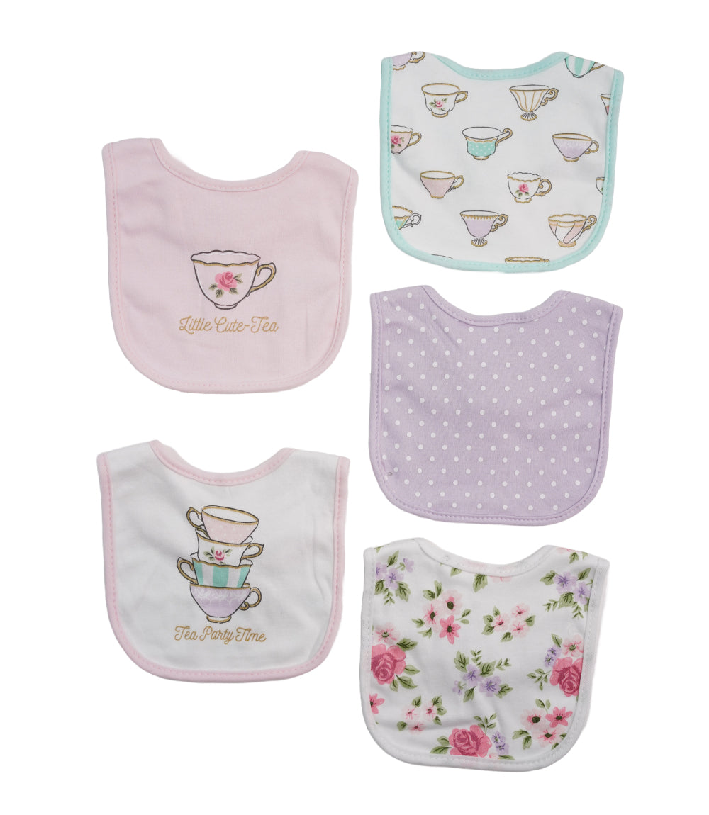 BIBS PACK OF 5 MULTI-COLOR