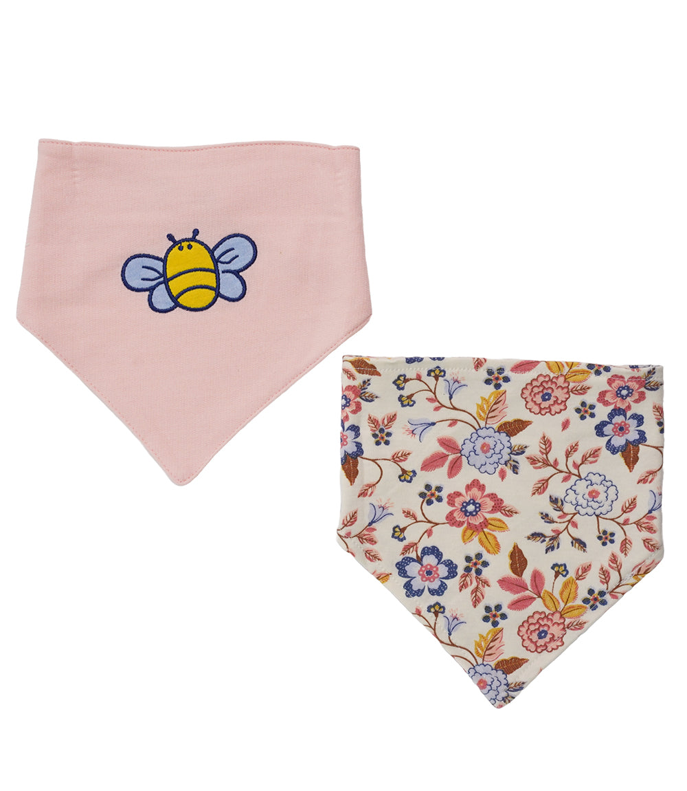 BANDANA BIBS GIRL PACK OF 2