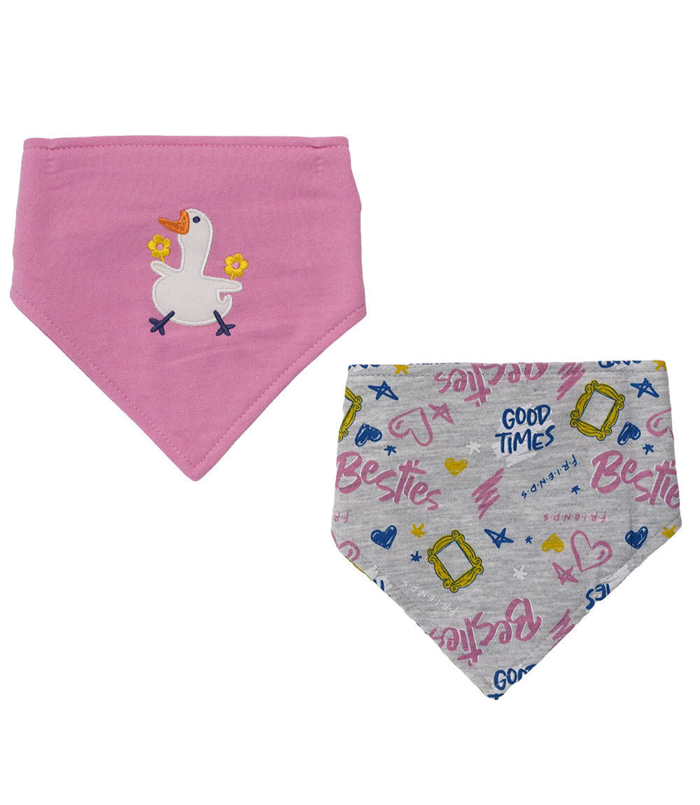BANDANA BIBS GIRL PACK OF 2
