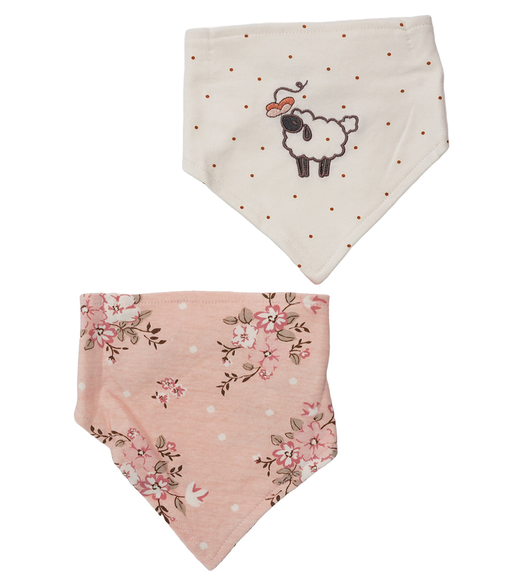 BANDANA BIBS GIRL PACK OF 2