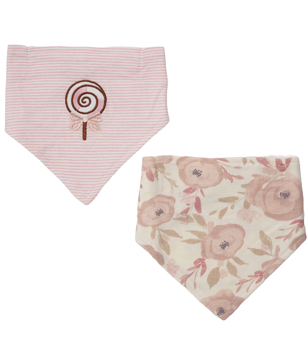 BANDANA BIBS GIRL PACK OF 2