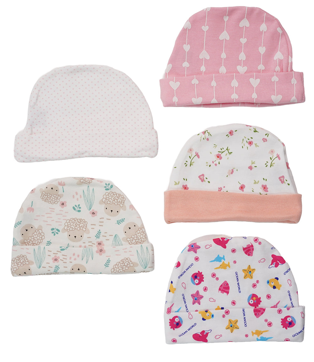Baby Boy Cap Set PK-5 Heart and Star