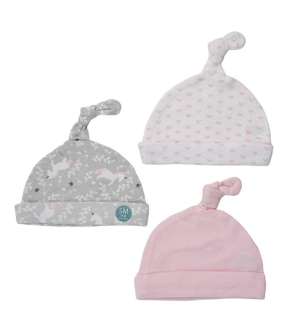 Baby Girl Cap Set PK-3 Unicon