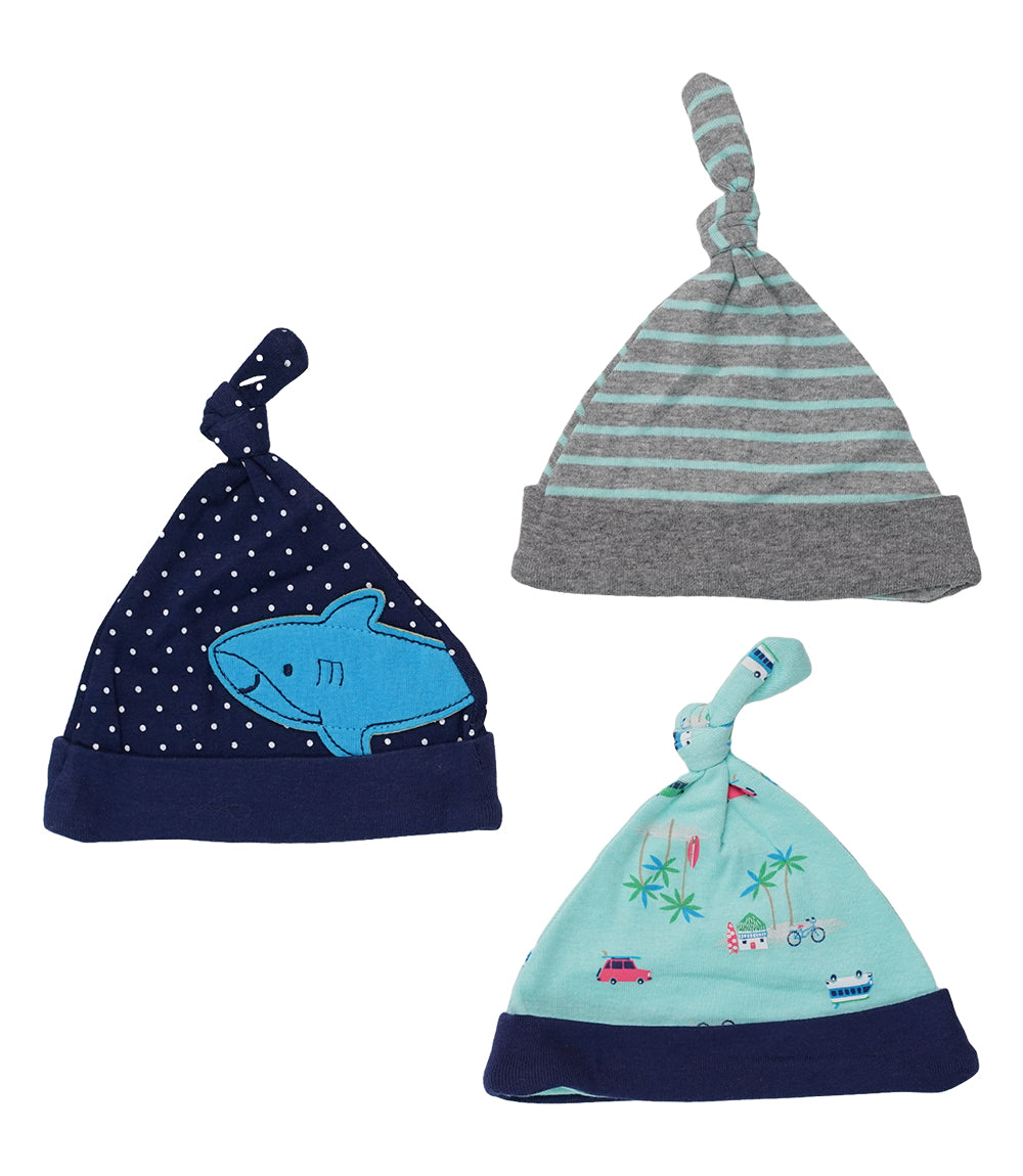 Baby Boy Cap Set PK-3 Shark
