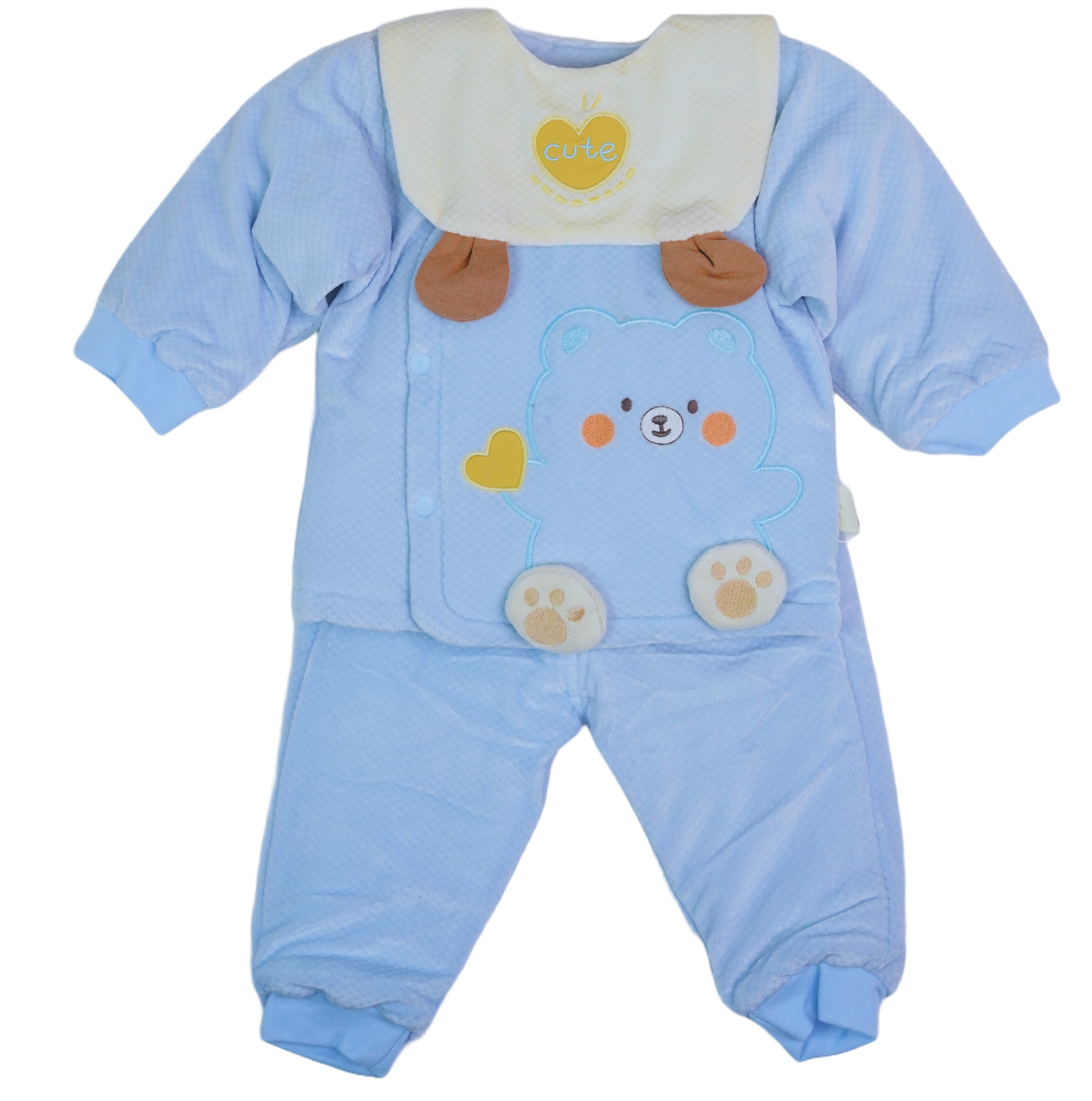 QUILTED PAJAMA SUIT
