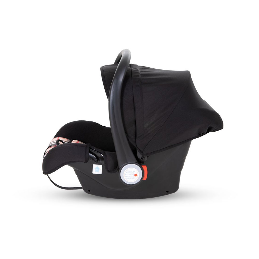 Baby Carry Cot Beige Check