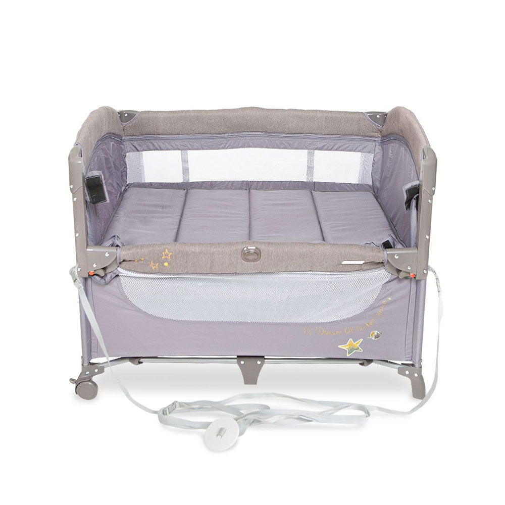 DROP SIDE PLAY PEN GREY