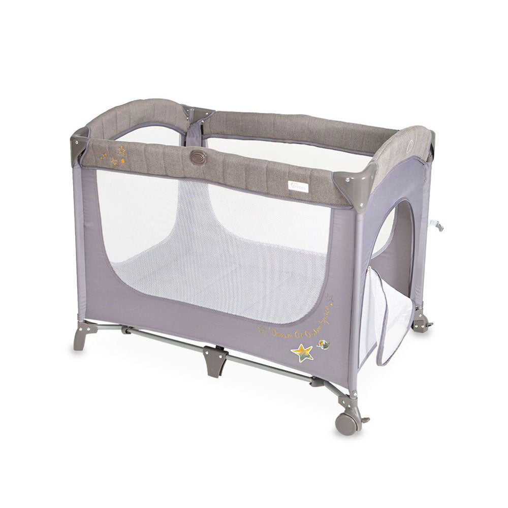 DROP SIDE PLAY PEN GREY