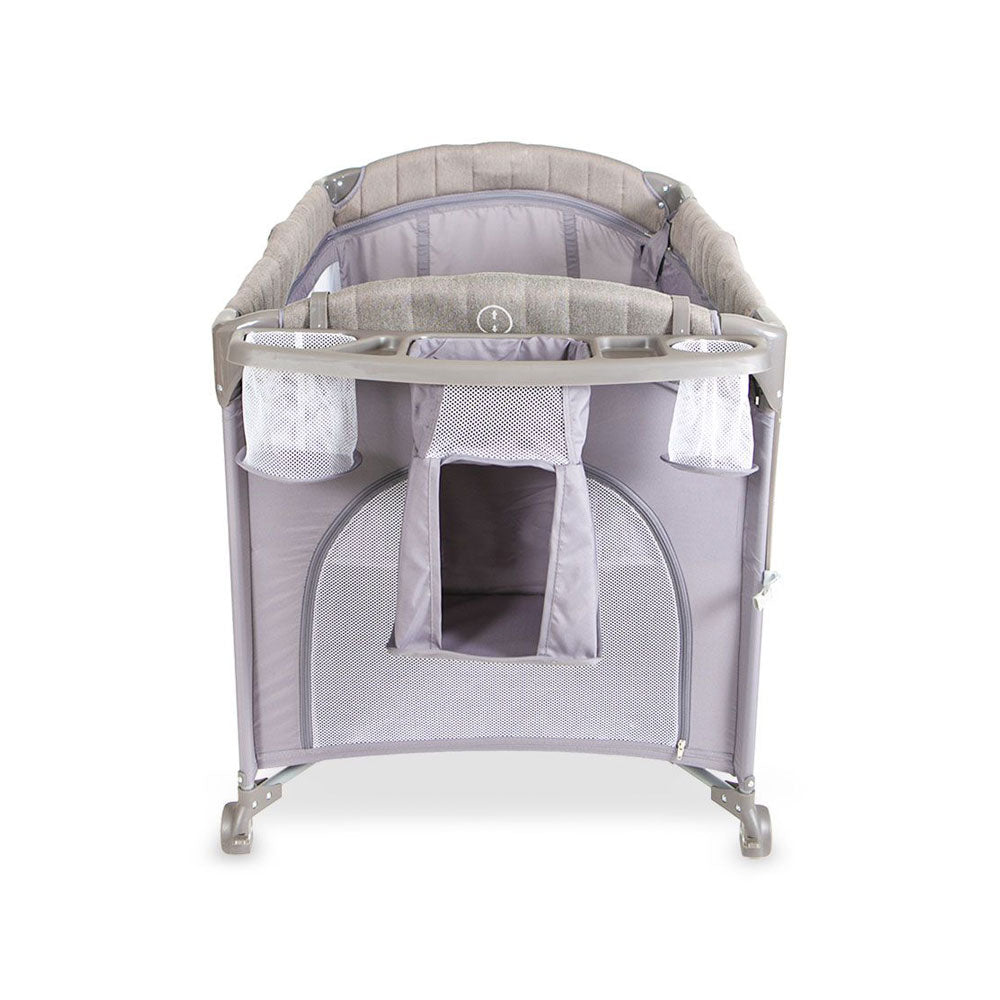 DROP SIDE PLAY PEN GREY