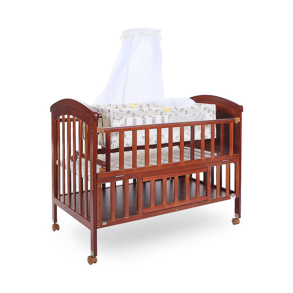 Tinnies Wooden Cot Brown