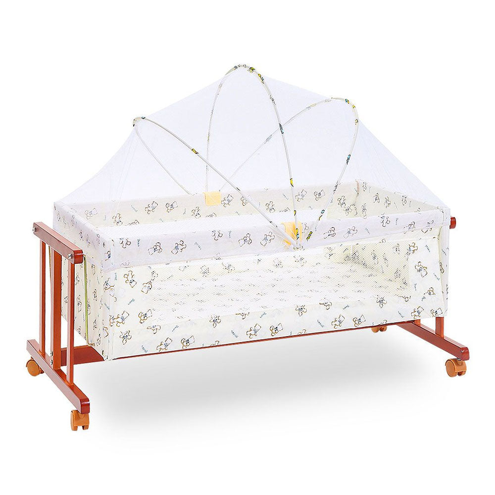 Tinnies Wooden Cot Brown