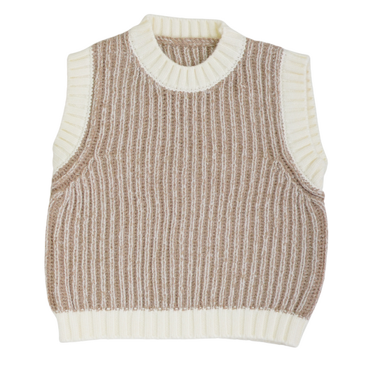 SLEEVELESS BOY SWEATER