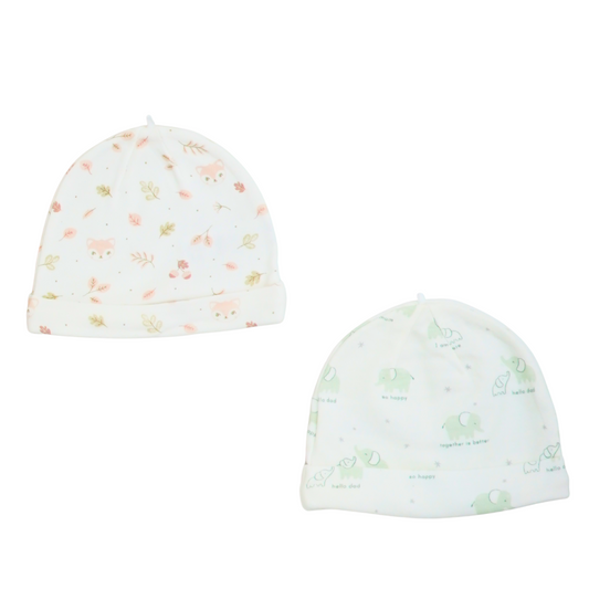 Baby Caps Set PK-2 Bear Leafs