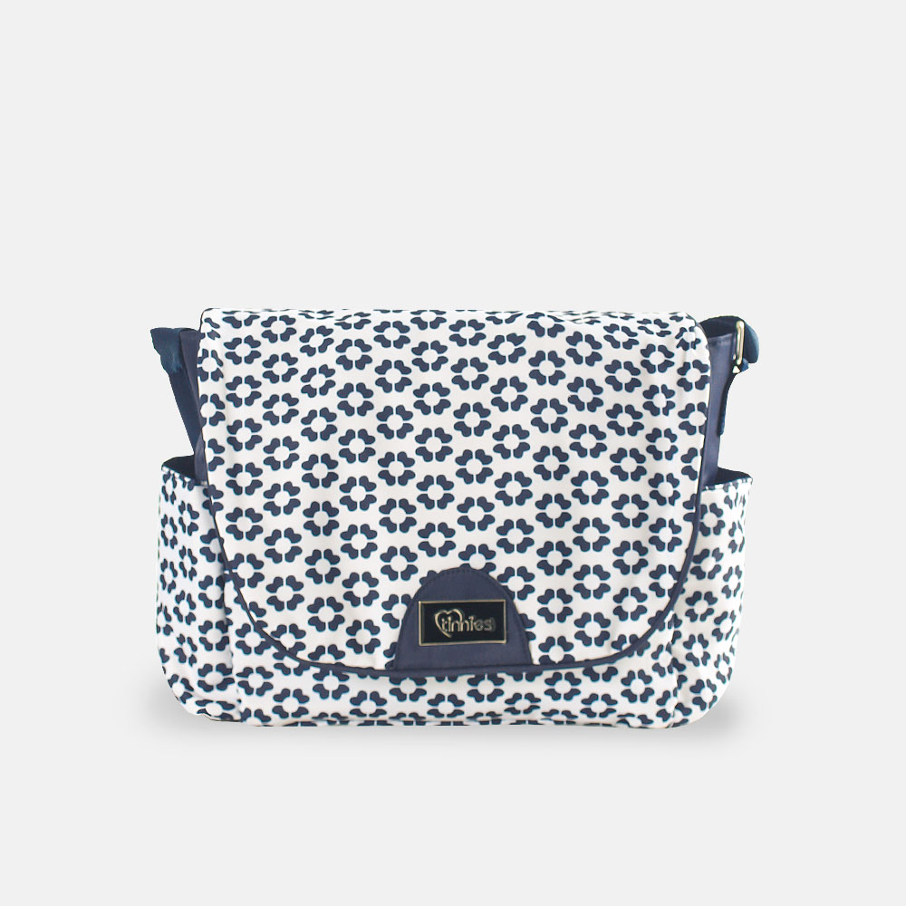 BABY DIAPER BAG NAVY FLORAL