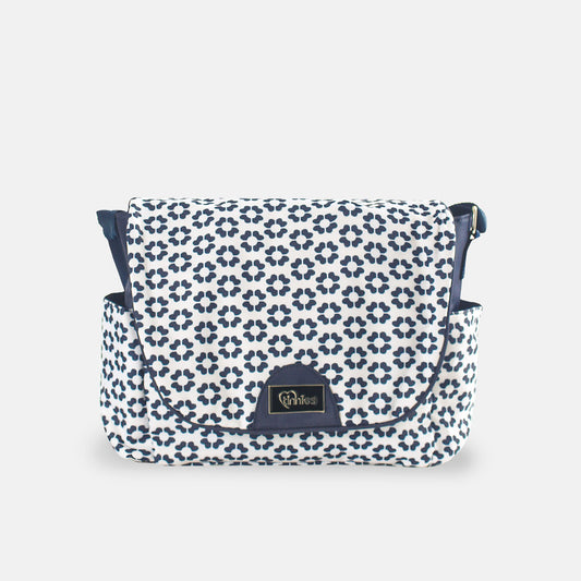 BABY DIAPER BAG NAVY FLORAL