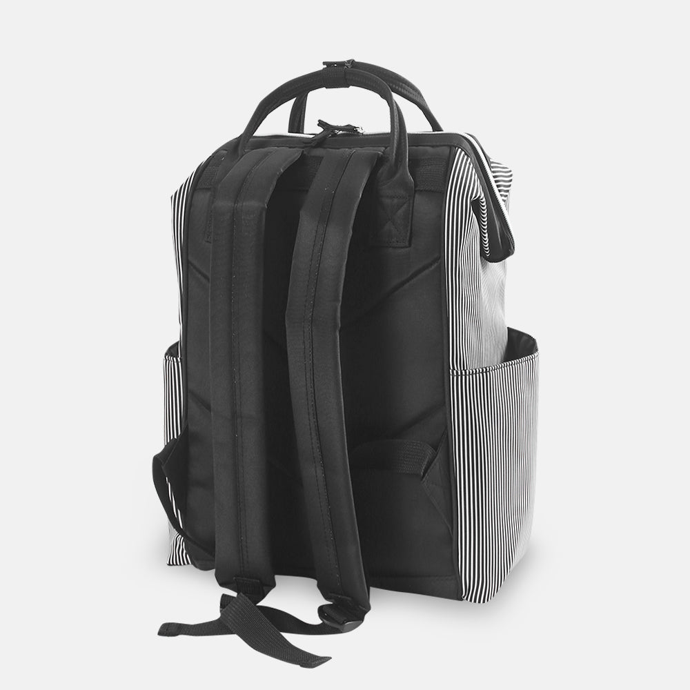 BABY DIAPER BAG PACK BLACK STRIPES