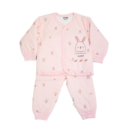 QUILTED PAJAMA SUIT
