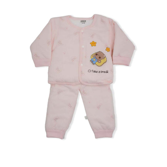 QUILTED PAJAMA SUIT