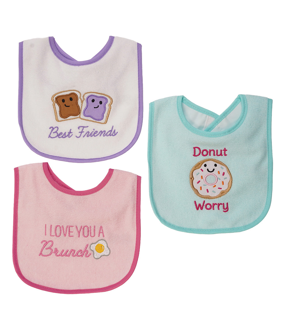 BIBS PACK OF 3 MULTI-COLOR