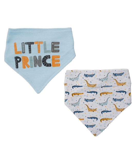 BANDANA BIBS PACK OF 2 ( LITTLE PRINCE