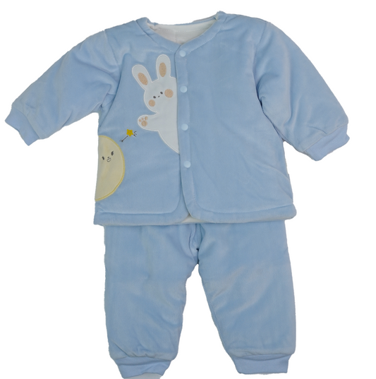 QUILTED PAJAMA SUIT