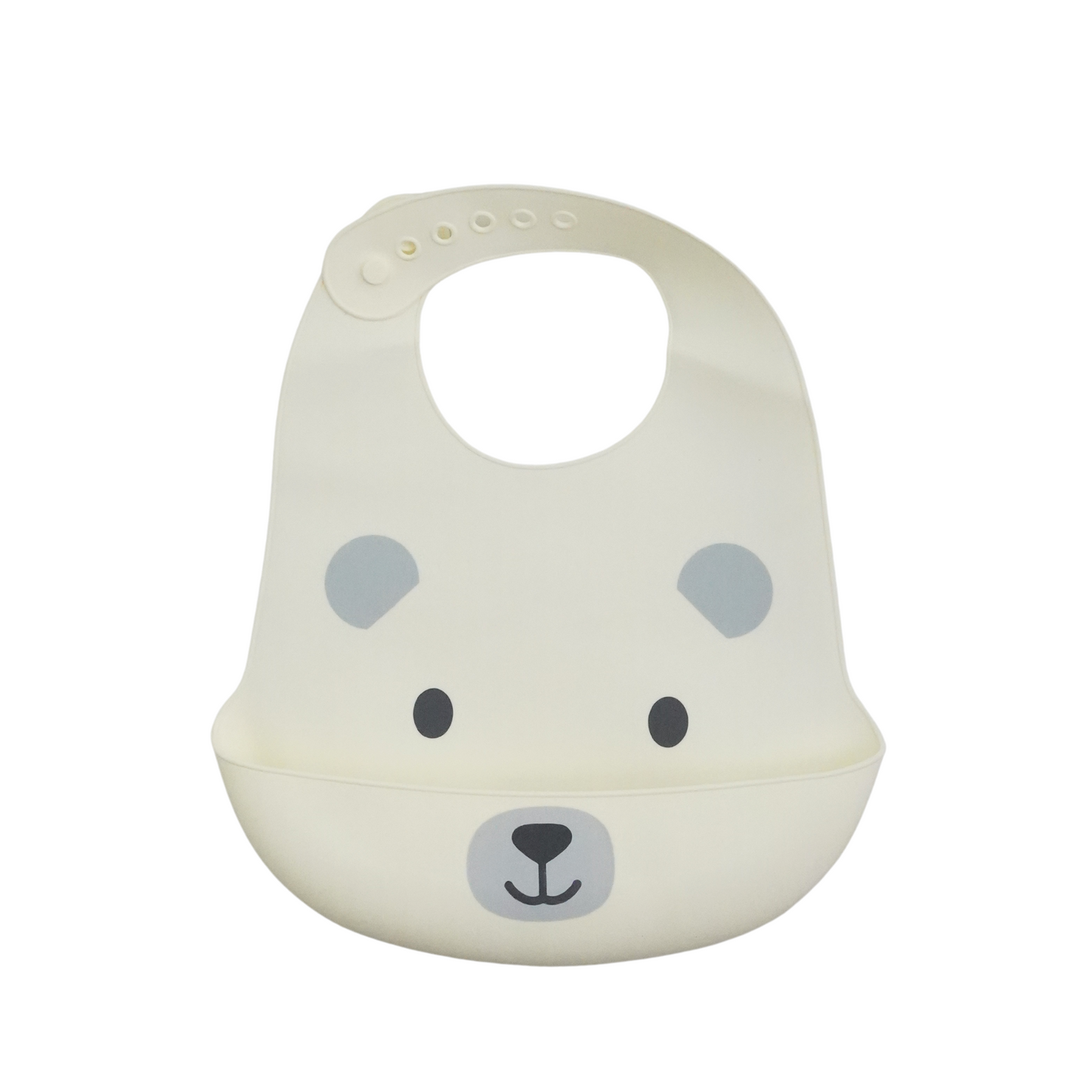 SILICONE BIB DOVE WHITE