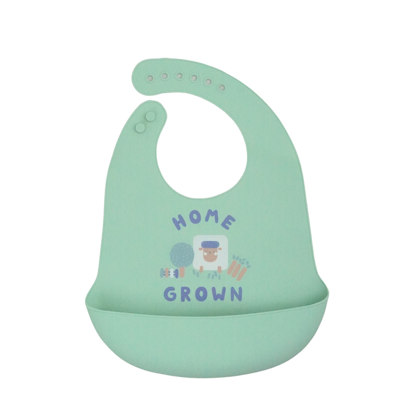 SILICONE BIB GREEN