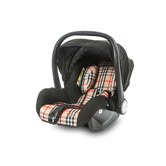Baby Carry Cot Beige Check