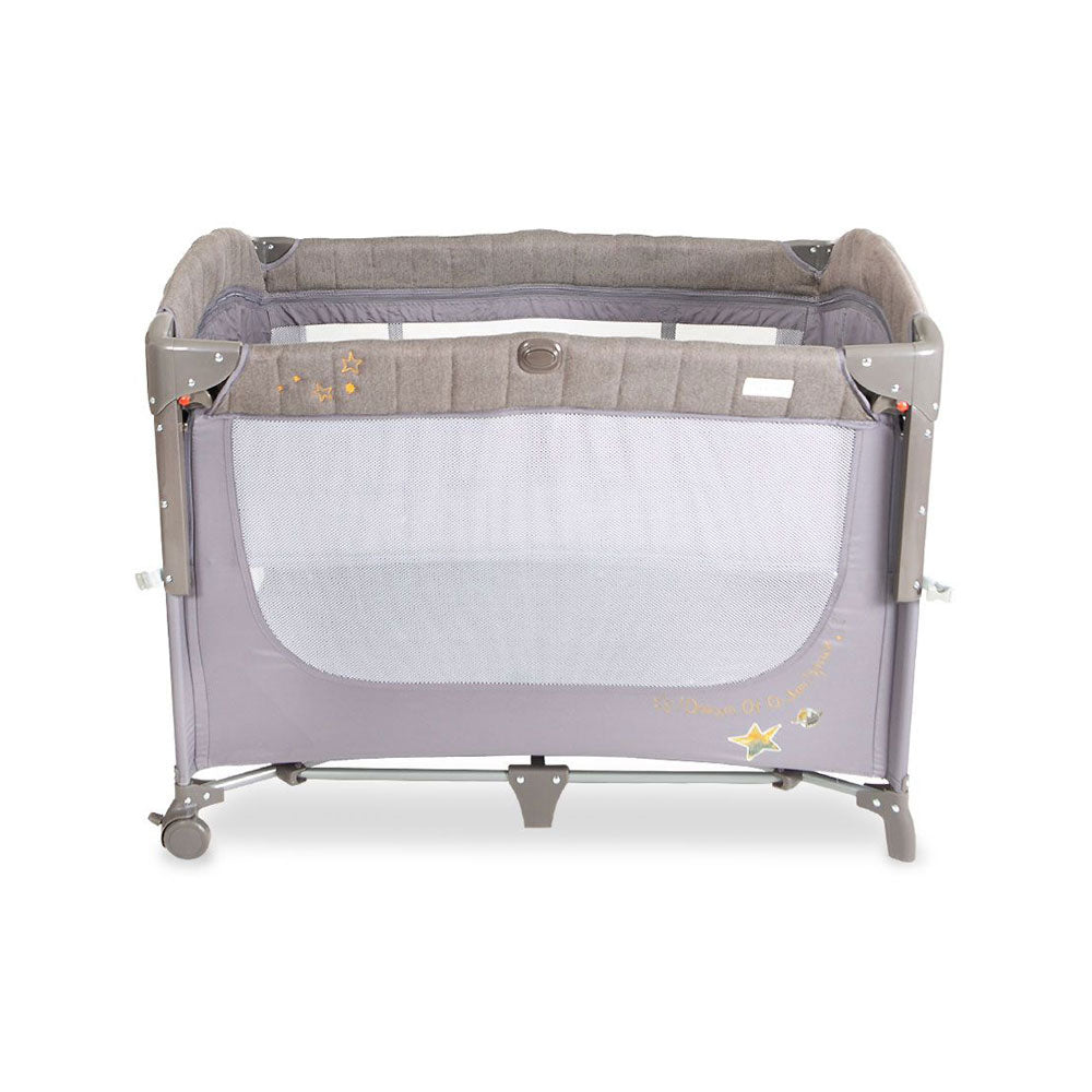 DROP SIDE PLAY PEN GREY